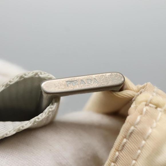 PRADA Shoulder Bag Nylon White Silver Auth hk2216 - Picture 9 of 16